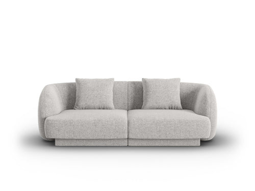 Cosmopolitan Design Bank Tulum 2-zits, chenille, lichtgrijs - 90x180x70cm