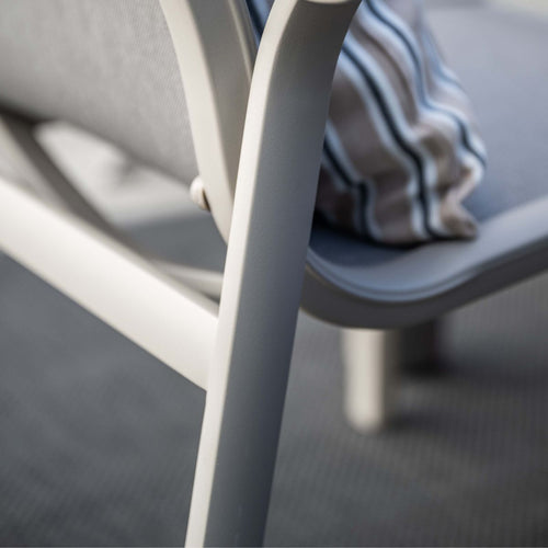 Garden Impressions Tuinstoel Hilly stapelbaar taupe - 4 stuks