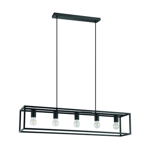 EGLO hanglamp Eldrick - e27 - 100 cm - zwart - vtwonen shop