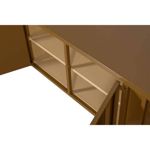 WOOOD tv-meubel Level - Metaal - Honinggeel - 44x160x44 - vtwonen shop