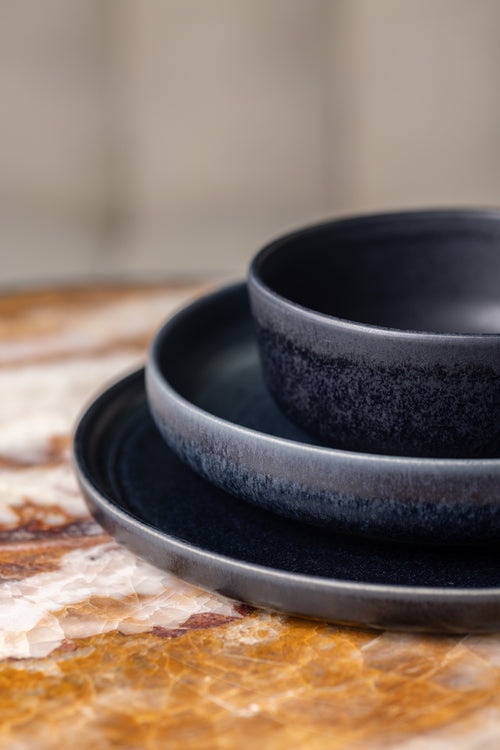 Mimo Homeware serviesset Midnight Blue & Dreamy Ivory - 5-delig - 2 personen