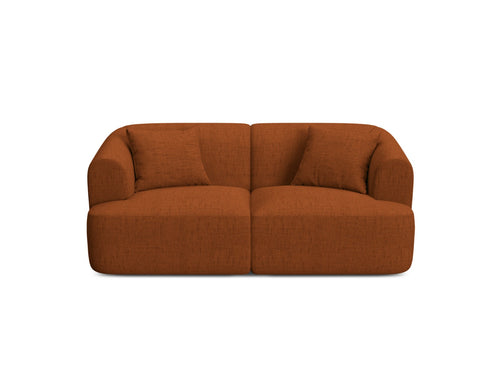 Cosmopolitan Design Modulaire bank Campi 2-zits, structurele stof baksteen - 90x180x70cm