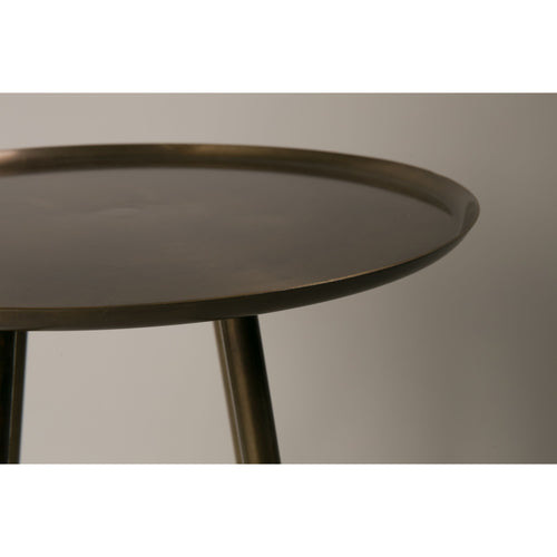 Dutchbone Eliot Bijzettafel Rond 37 cm Goud - vtwonen shop