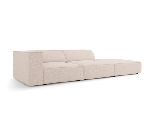 Cosmopolitan Design Rechte bank Arendal 4-zits, chenille, beige - 102x262x70cm