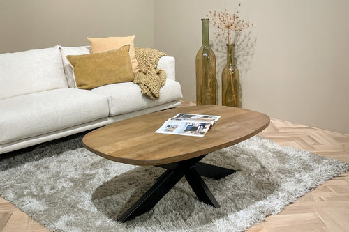 Livingfurn salontafel Jesper - 120cm - mangohout - bruin