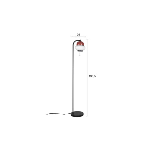 Zuiver Bumble Vloerlamp Rood