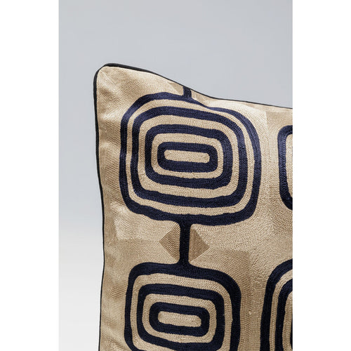 Kare Design Kussen Catena Square taupe en zwart