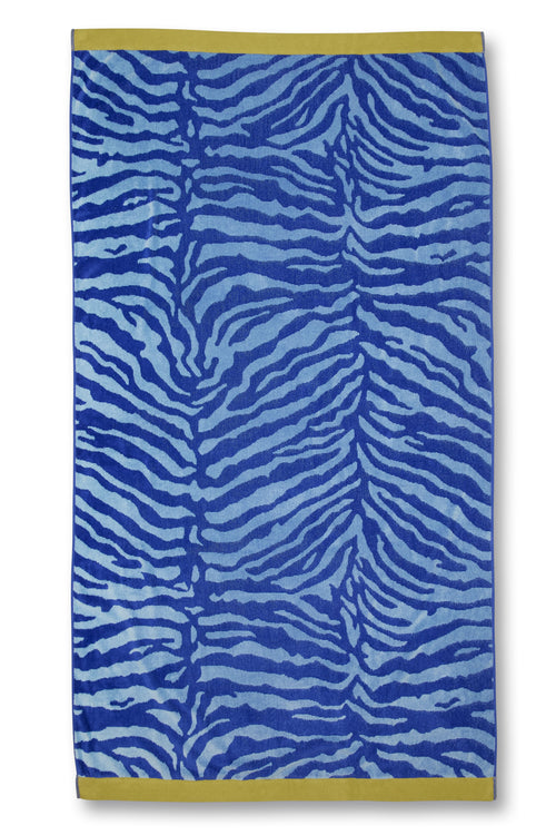 KAAT Amsterdam Strandlaken Zayda - 100 x 180 cm - Blauw
