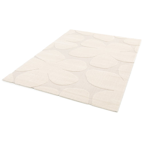 AFK Living vloerkleed Blossom - reliëfeffect - wit - 200x290 cm