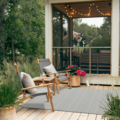 AFK Living vloerkleed Calm - voor binnen en buiten - grijs - 160 x 230 cm