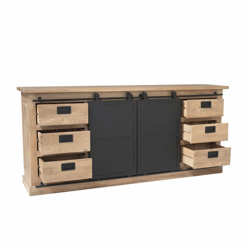 Starfurn Dressoir Fresno - Naturel Hout - 200x45x90cm