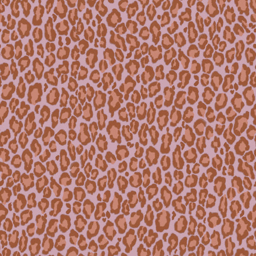 ESTAhome behang panterprint terracotta en lila paars - 53 cm x 10.05 m - 131402