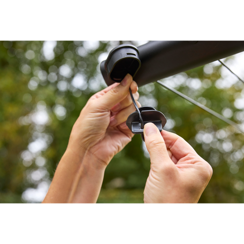 Brabantia HangOut Waslijn met palen, 50 meter - Black
