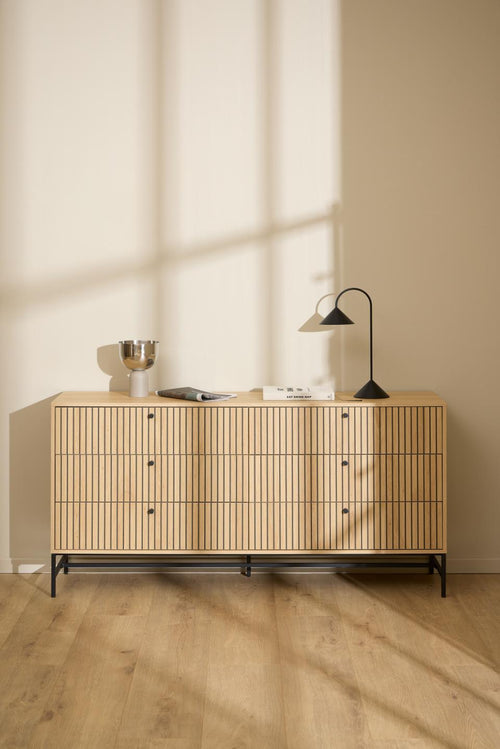 Rebellenclub Dressoir Risley - 158 x 80 cm - Licht Eiken