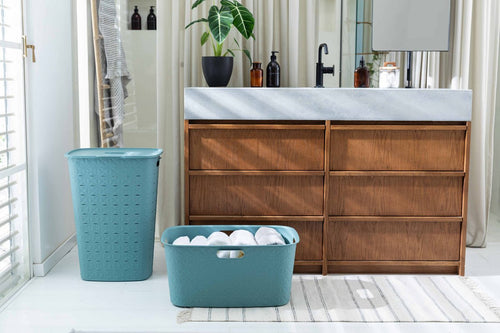 Curver Softex Wasmand - 45 liter - 57x37x27cm - Blauw - vtwonen shop