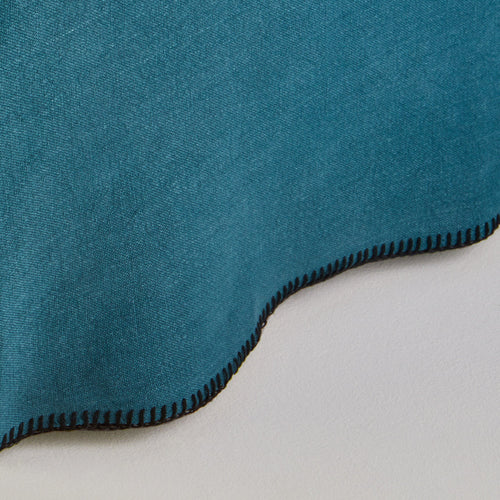 Madura Hoes voor boxspring Nino indigo en zwarte slinger 160x200 cm
