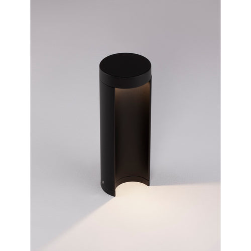 Merano Hamilton Sokkellamp voor buiten Zwart aluminium, helder glas LED 8,5W 470Lm 3000K IP54