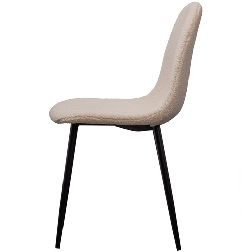 WOOOD eetkamerstoelen Marije - Teddy - Taupe - 85x45x53 - Set van 2 - vtwonen shop