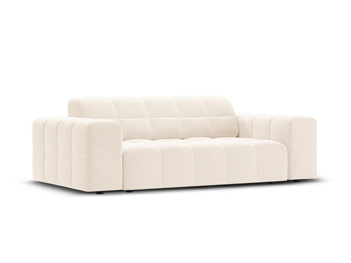 Cosmopolitan Design Bank Chicago 2-zits, chenille lichtbeige - 102x178x78cm