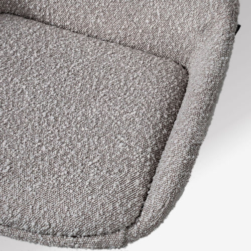 Nolon Nora-Isa Eetkamerstoelen Set van 2 - Bouclé Taupe - Zwart - vtwonen shop