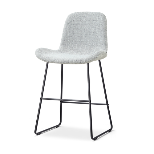 Nolon Nino-Fé barkruk grijs melange - zwart onderstel - 65 cm - vtwonen shop