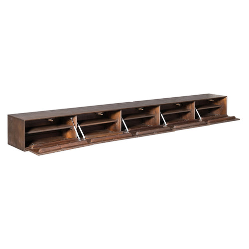 StarFurn Tv-meubel Madison - Zwevend Bruin Hout - 280x35x30cm