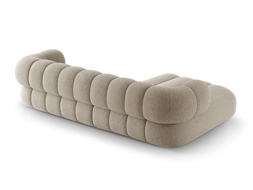 Cosmopolitan Design Hoekbank Koge 5-zits, chenille donkerbeige - 165x270x70cm
