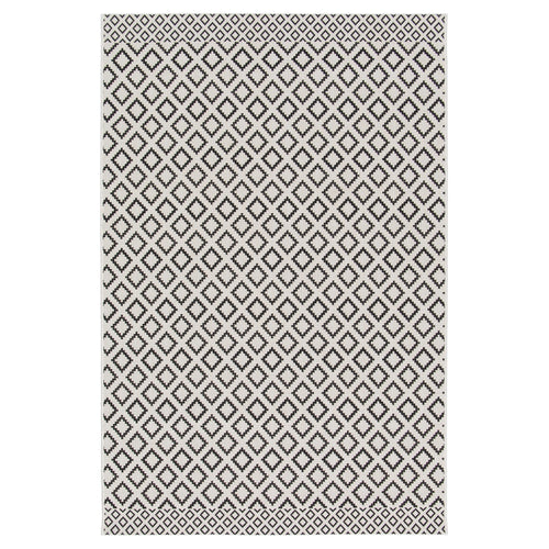 AFK Living vloerkleed Zanzibar - voor binnen en buiten - zwart - 200 x 290 cm