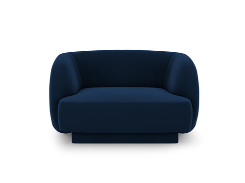 Micadoni Fauteuil Miley flueel, koningsblauw - 90x103x70cm