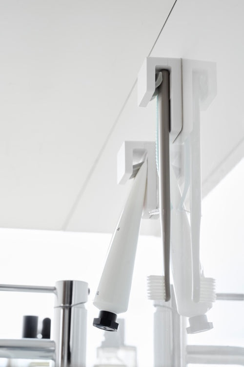 Yamazaki Zelfklevende Tandenborstelhouder (set van 2) -Tower - Wit - vtwonen shop