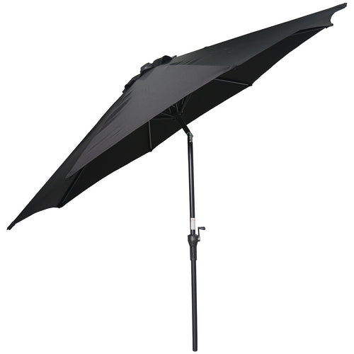 Lotus parasol - Ø300 cm - carbon black - zwart
