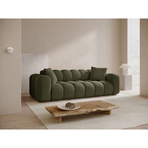 Cosmopolitan Design - Bank Treno 4-zits, chenille groente - 94x240x70cm