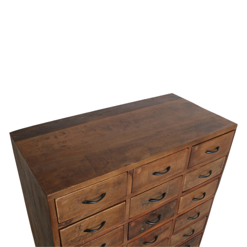 Raw materials ladenast Factory ladenkast - FSC gerecysled hout - 80x40x106 cm - vtwonen shop