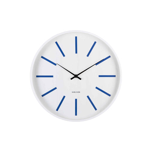Karlsson wandklok Arruga Retro - blauw - Ø40cm