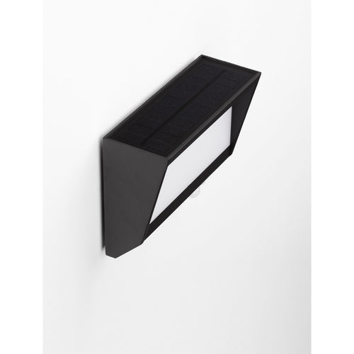 Merano Boston Buiten Bewegingssensor Wandlamp Antraciet Aluminium, Frost Acryl LED 2W 104Lm 3000K IP65 Geschakeld
