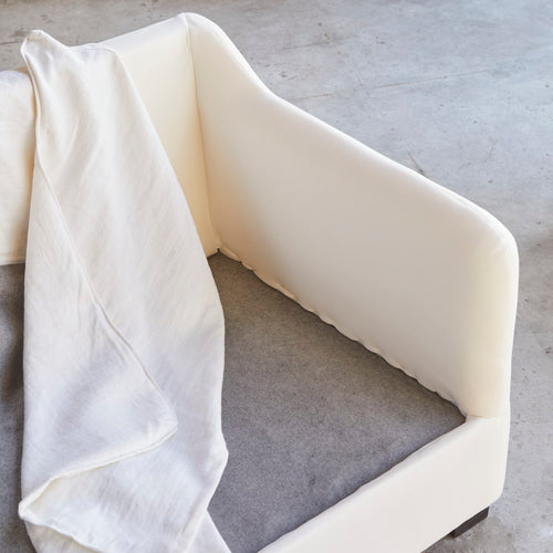 Tikamoon Bank van wit linnen, 3 zitplaatsen - Wit - vtwonen shop