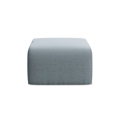 LaMiaSofa Poef Cervo - velours - lichtblauw - 72x94x42