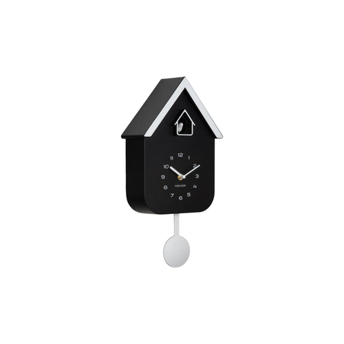 Karlsson wandklok Dupla Color Cuckoo - zwart - Ø21.5cm - vtwonen shop