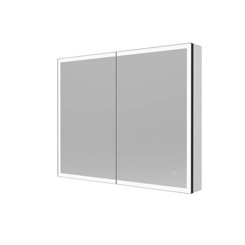 HOME DELUXE LED spiegelkast EVE zwart 100 x 80 cm - vtwonen shop