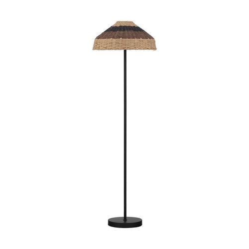 Nova Luce CAPA Vloerlamp naturel, zwart, bruin E27 1x12W