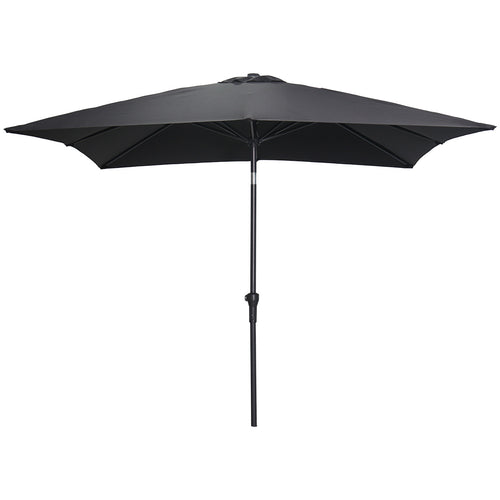 Lotus parasol - 250x250 cm - carbon black - zwart