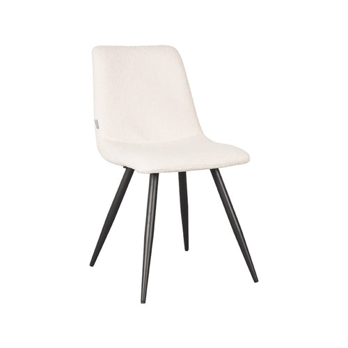 LABEL51 Eetkamerstoel Jep - Ivoor Teddy - Zithoogte 48cm - Set van 2 - vtwonen shop