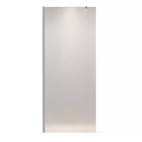 Badplaats Douchewand Florida 50 x 200 cm – Chroom – Inloopdouche 8 mm met Melkglas