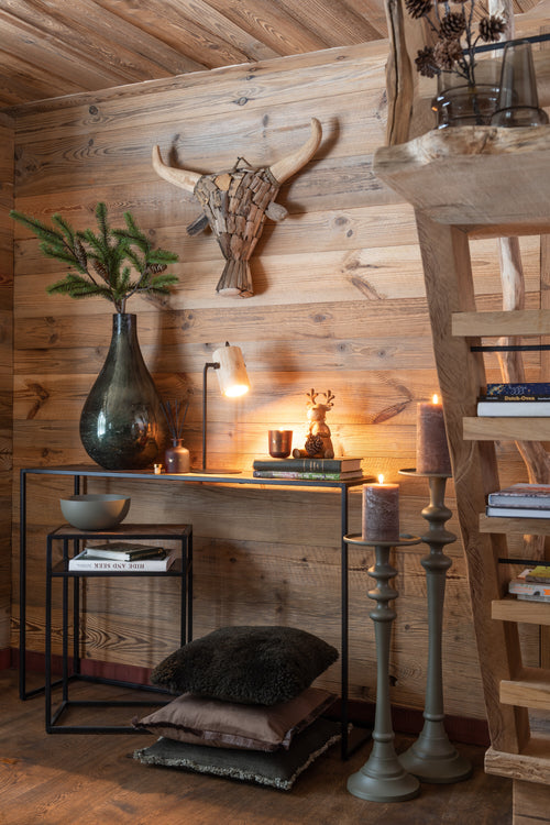 J-Line kussen Franje Vierkant - katoen - groen - vtwonen shop