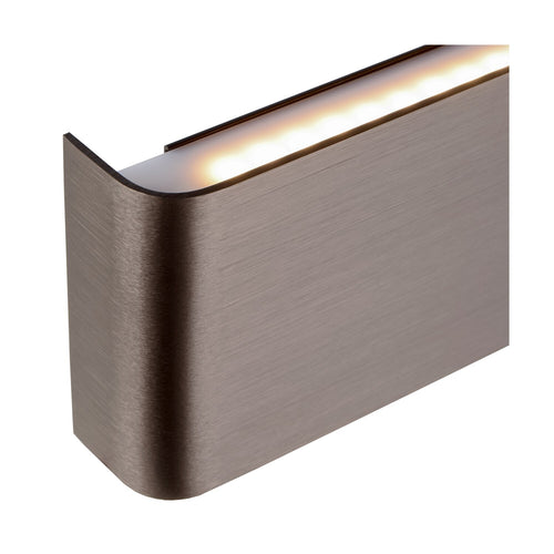Atmooz wandlamp Mateo - geborsteld brons - 31 x 3,5 x H 9 cm - geïntegreerde led