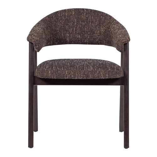 WOOOD eetkamerstoel met armleuning Tunar - Hout - Donkerbruin - Set van 2 - 77x60x60
