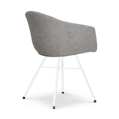 Nolon Noa-Otis Eetkamerstoelen Set van 2 - Donkergrijs - Witte Poten - vtwonen shop