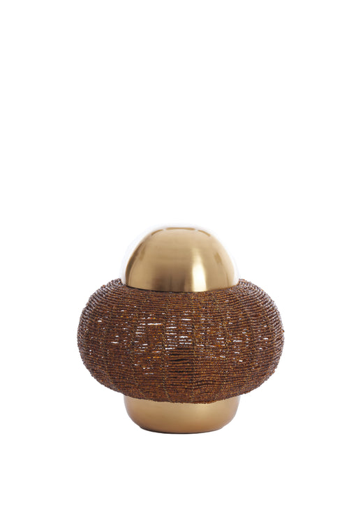 Light & Living tafellamp CETARA - bruin - Ø25x26cm - vtwonen shop