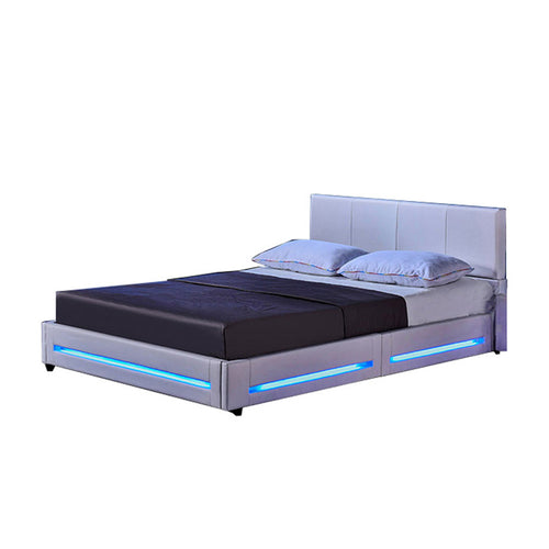 Home Deluxe LED bed ASTEROID Wit 140 x 200 cm - vtwonen shop