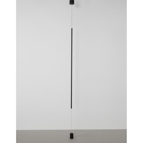 Merano Albuquerque Slanke Hanglamp Plafondlamp Sandy Zwart Aluminium LED 20W 1400Lm 3000K